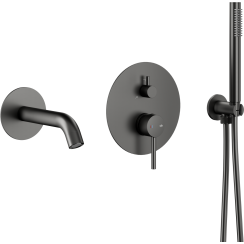 KFA Armatura Moza Gun Metal Grey súprava vaňová/sprchová podomietková grafitová 5039-401-61