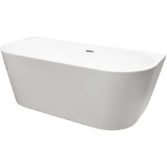 Balneo Viva nástenná vaňa 160x75 cm oválne biela J0101010102-2