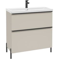 Defra Nino skrinka 80x40x70 cm kúpeľňová skrinka pod úmývadlo stojaca béžová 304-D-08005