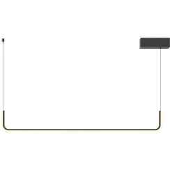 MaxLight Urus závesné svietidlo 1x17 W čierna P0644
