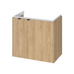 Cersanit Ovida skrinka 79.4x45x70 cm závesná kúpeľňová skrinka pod umývadlo dub S1058-011