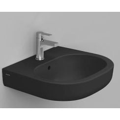 Ceramica Dolomite Mirto umývadlo 55x48 cm oválny klasické umývadlo čierna matná D461381