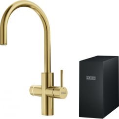 Franke Mythos Water Hub All In One kuchynská batéria s filtrom stojánková zlatá/staré zlato 160.0731.755