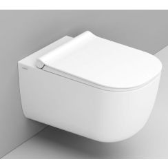 Ceramica Dolomite Mirto wc misa závesné bez oplachovacieho kruhu biela matná D462541