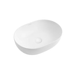 Oltens Svale umývadlo 49x35 cm oválny pultové umývadlo biela lesklá 40332000