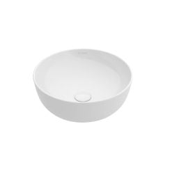 Oltens Svale umývadlo 32.5x32.5 cm okrúhly pultové umývadlo biela lesklá 40333000