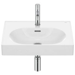 Roca Meridian umývadlo 55x46 cm obdĺžnik klasické umývadlo-umývadlo na nábytok biela A327741S00