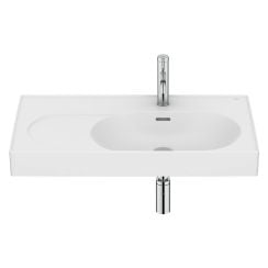Roca Meridian umývadlo 80x46 cm obdĺžnik klasické umývadlo-umývadlo na nábytok biela A327744620