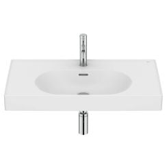 Roca Meridian umývadlo 80x46 cm obdĺžnik klasické umývadlo-umývadlo na nábytok biela A327745620