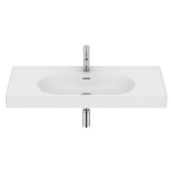 Roca Meridian umývadlo 100x46 cm obdĺžnik klasické umývadlo-umývadlo na nábytok biela A327746620