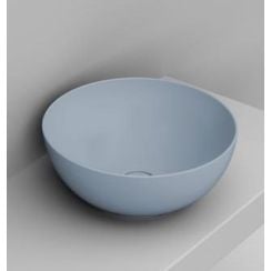 Ceramica Dolomite Noemi umývadlo 44x44 cm okrúhly pultové umývadlo modrá matná D310671