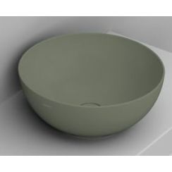 Ceramica Dolomite Noemi umývadlo 44x44 cm okrúhly pultové umývadlo zelená matná D310675