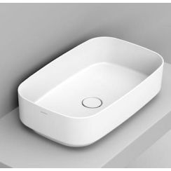 Ceramica Dolomite Noemi umývadlo 62x38 cm obdĺžnik pultové umývadlo biela lesklá D311001