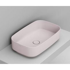 Ceramica Dolomite Noemi umývadlo 62x38 cm obdĺžnik pultové umývadlo ružová matná D311065