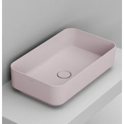 Ceramica Dolomite Noemi umývadlo 60x36 cm obdĺžnik pultové umývadlo ružová matná D311165