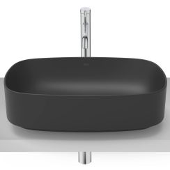 Roca Ona umývadlo 50x37 cm pultové umývadlo čierna A3275L0080