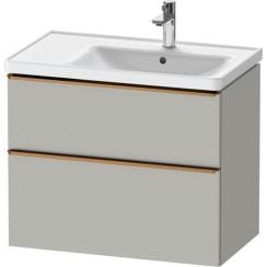 Duravit D-Neo skrinka 78.4x45.2x62.5 cm závesná kúpeľňová skrinka pod umývadlo sivá DE4358004070000