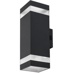 Rabalux Urfa Line vonkajšie nástenné svietidlo 2x16 W čierna 77210