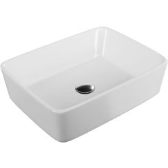 Actima Forka umývadlo 48x37 cm obdĺžnik pultové umývadlo biela lesklá CEAC.3402.480.WH