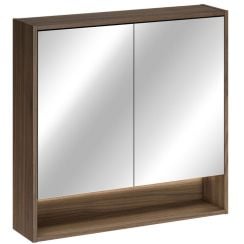 Comad Viola skrinka 80x19x77 cm so zrkadlom orech VILLA UN 84-80-2D