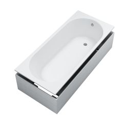 Schedline Solia White Mat SET vaňa s nosičom 170x75 cm biela 3WST.SS1P-17075/B/MG