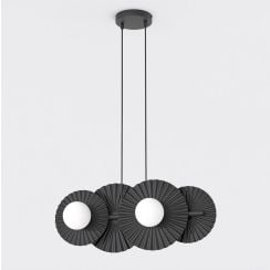 Emibig Umbra závesné svietidlo 4x8 W čierna 1726/4