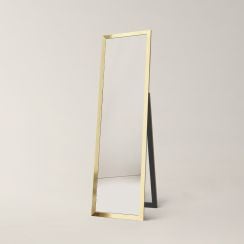 Ars Longa Slim zrkadlo 39.8x159.8 cm odĺžnikový zlatá LS-SLIM32152-ZS