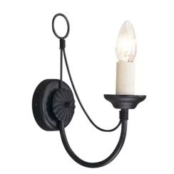 Elstead Lighting Carisbrooke nástenná lampa 1x60 W čierna CB1-BLACK