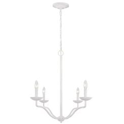 Elstead Lighting Annie závesné svietidlo 4x40 W biela FE-ANNIE4-PSW