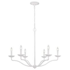 Elstead Lighting Annie závesné svietidlo 6x40 W biela FE-ANNIE6-PSW