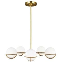 Elstead Lighting Apollo závesné svietidlo 5x3 W mosadzná FE-APOLLO5-BB