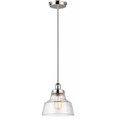 Elstead Lighting Baskin závesné svietidlo 1x60 W niklová FE-BASKIN-P-A-PN