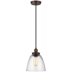 Elstead Lighting Baskin závesné svietidlo 1x60 W mosadzná FE-BASKIN-P-B-BR