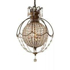 Elstead Lighting Bellini závesné svietidlo 3x60 W hnedá FE-BELLINI3