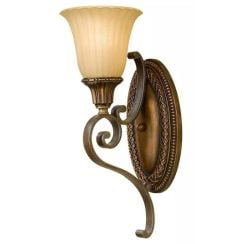 Elstead Lighting Kelham Hall nástenná lampa 1x60 W zlatá-hnedá FE-KELHAM-HALL1