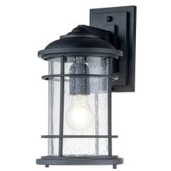 Elstead Lighting Lighthouse vonkajšie nástenné svietidlo 1x60 W čierna FE-LIGHTHOUSE2-M-BLK