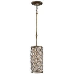 Elstead Lighting Lucia závesné svietidlo 1x60 W strieborná FE-LUCIA-P-D