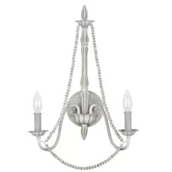 Elstead Lighting Maryville nástenná lampa 2x60 W sivá FE-MARYVILLE2