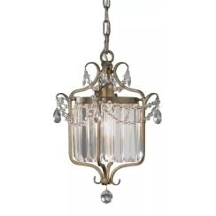 Elstead Lighting Gianna závesné svietidlo 1x60 W strieborná FE-GIANNA1C