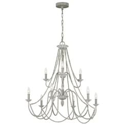 Elstead Lighting Maryville závesné svietidlo x60 W sivá/popolnato sivá FE-MARYVILLE9