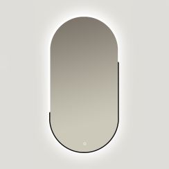 Ars Longa Luce zrkadlo 45x105 cm oválne s osvetlením LED-LUCE45105-C