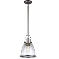 Elstead Lighting Hobson stropné svietidlo 1x60 W niklová FE-HOBSON-P-M-SN