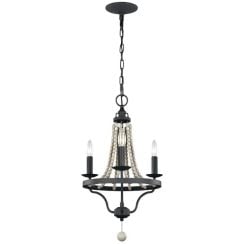 Elstead Lighting Nori závesné svietidlo 3x40 W drevená FE-NORI3-DWZ