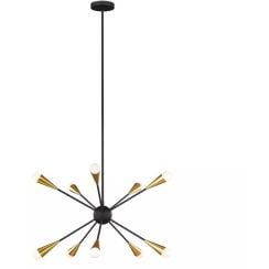 Elstead Lighting Jax stropné svietidlo x3 W čierna FE-JAX10-MB
