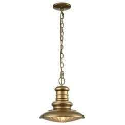 Elstead Lighting Redding Station závesné svietidlo 1x W hnedá FE-REDDING8-M-PDB