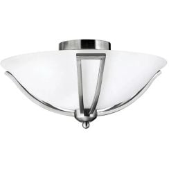 Elstead Lighting Bolla stropné svietidlo 2x60 W niklová HK-BOLLA-F