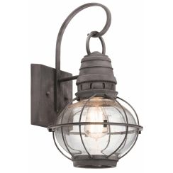 Elstead Lighting Bridge Point vonkajšie nástenné svietidlo 1x60 W sivá KL-BRIDGEPOINT-M