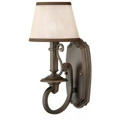 Elstead Lighting Plymouth nástenná lampa 1x40 W hnedá HK-PLYMOUTH1