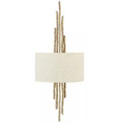 Elstead Lighting Spyre nástenná lampa 2x60 W šampanská HK-SPYRE2-CPG