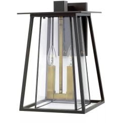 Elstead Lighting Walker vonkajšie nástenné svietidlo 2x60 W hnedá HK-WALKER2-L